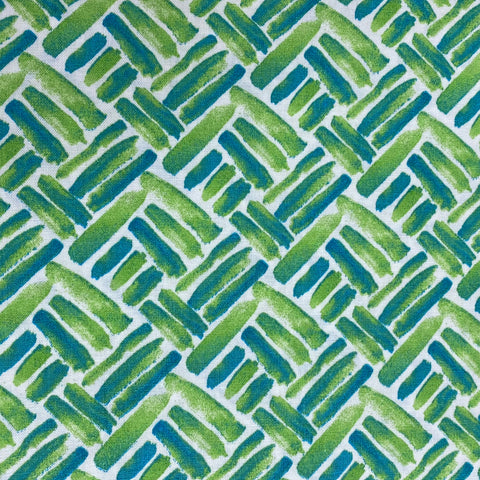 Keepsake Calico Quilt Fabric by the Yard Cotton Cloth Material Green Blue Brushstroke Patch