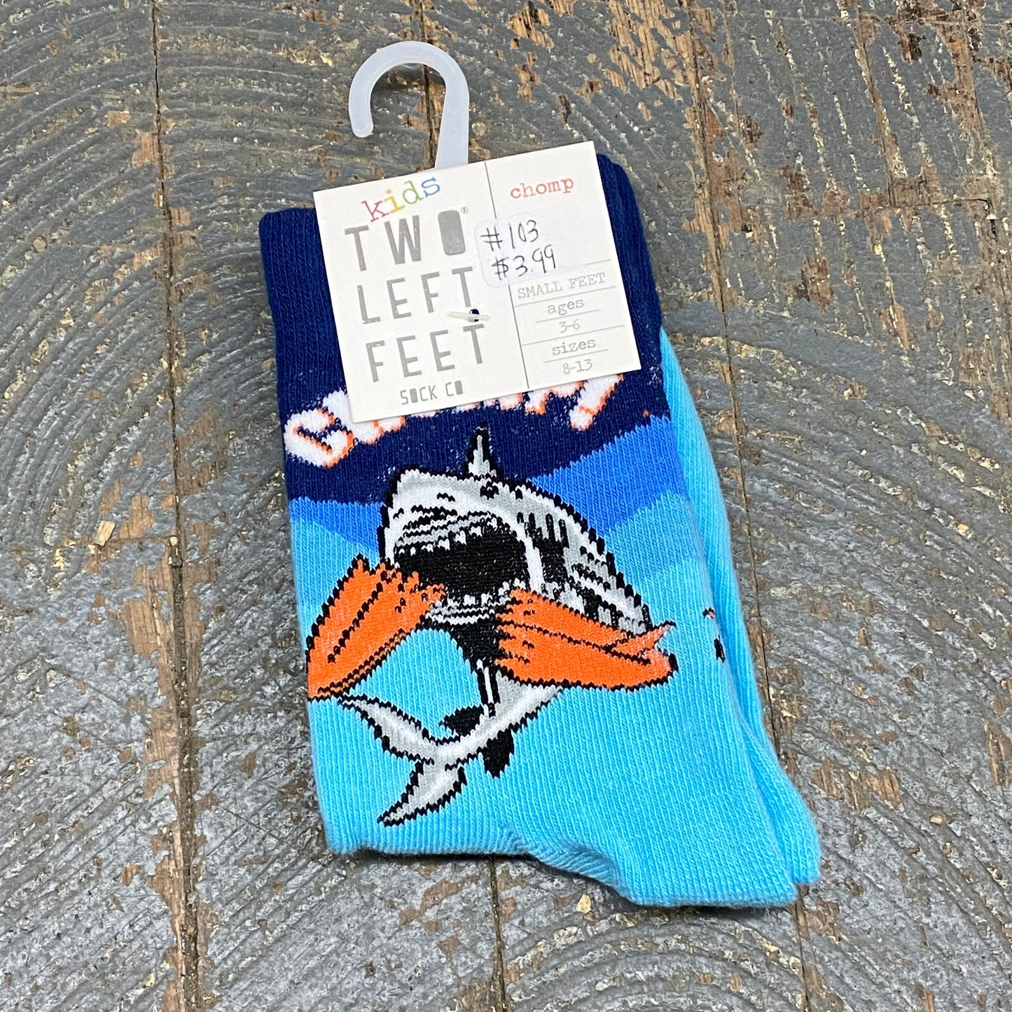 Shark Chomp KIDS Two Left Feet Pair Socks