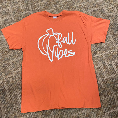 Fall Vibes Pumpkin Graphic Designer Short Sleeve T-Shirt