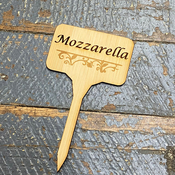 Charcuterie Board Meat Cheese Wood Marker Identification Stick Stake Mozzarella