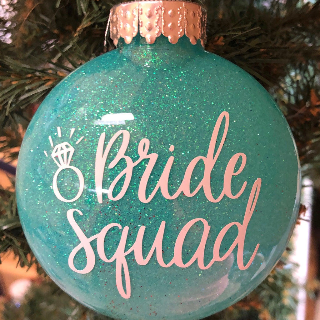 Holiday Christmas Tree Ornament Bride Squad