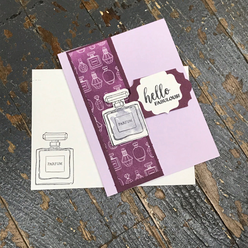 Hello Fabulous Handmade Stampin Up Greeting Card with Envelope