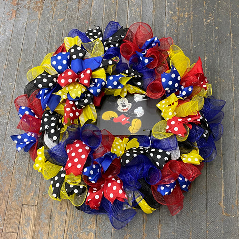 Mickey Mouse Holiday Wreath Door Hanger