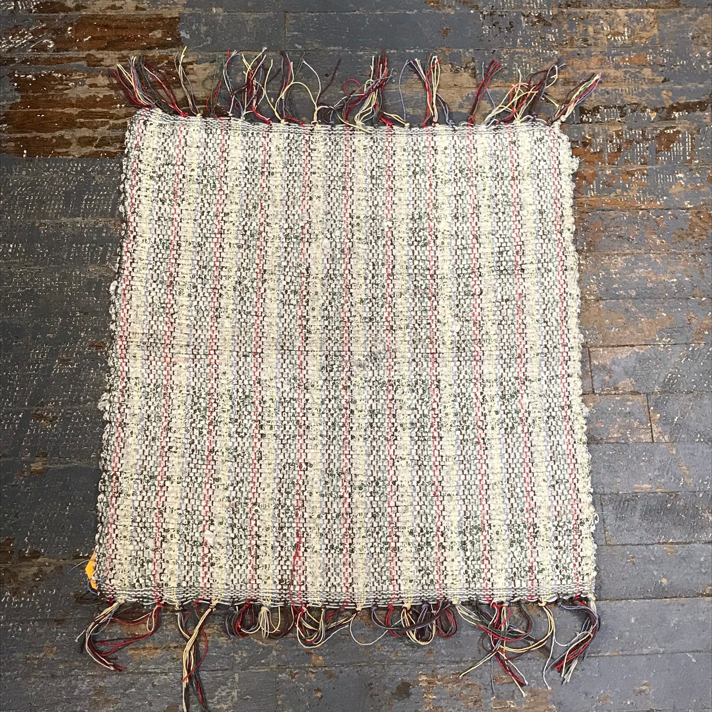 #224 Green Tea Rag Weaved Table Runner Rug by Morgan