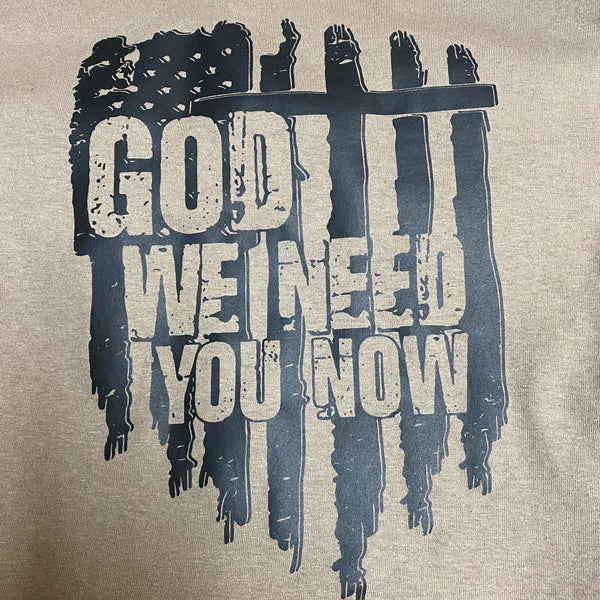 God We Need You Now Graphic Designer Short Sleeve T-Shirt