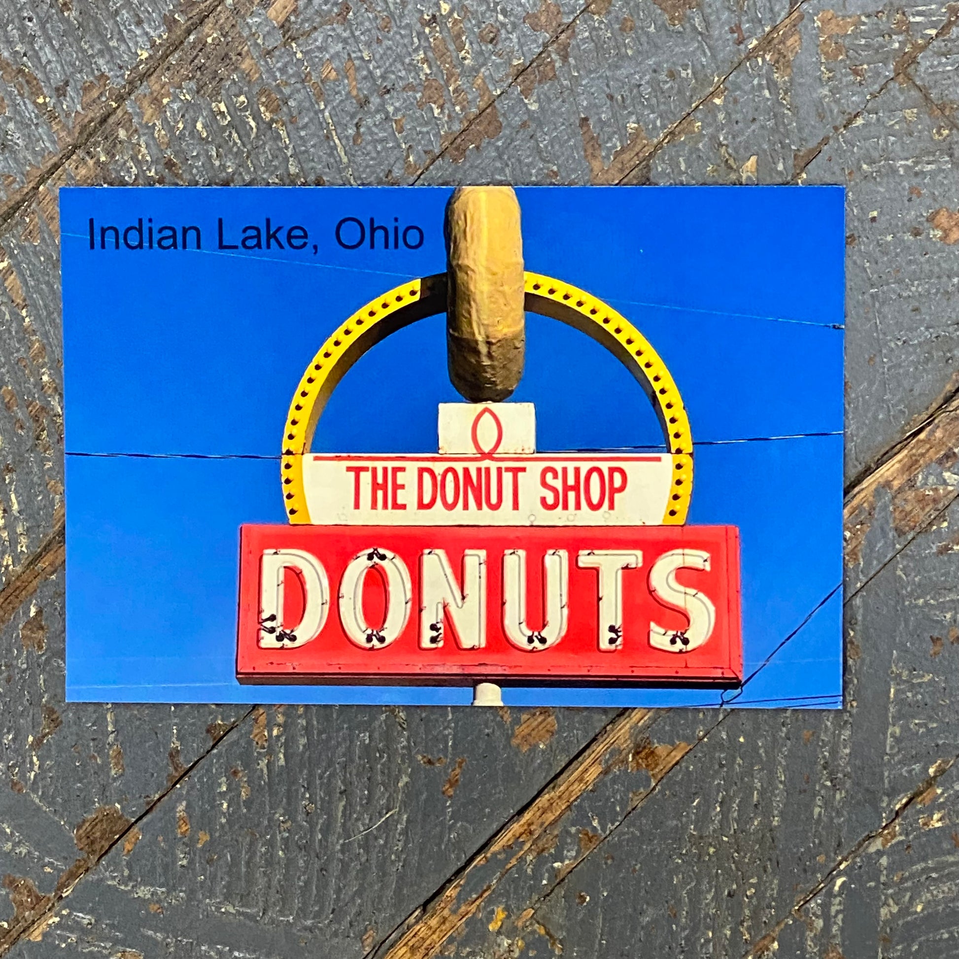 Indian Lake Post Card The Donut Shop