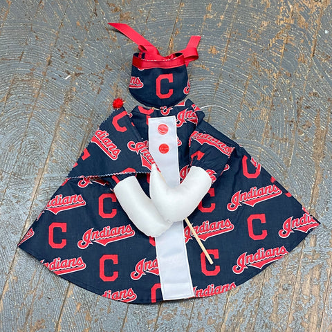 Goose Clothes Complete Holiday Goose Outfit Cleveland Indians Baseball Flag Dress and Hat