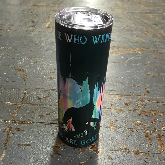 Big Foot Sasquatch Not All Wonder Are Lost Tall Skinny Tumbler