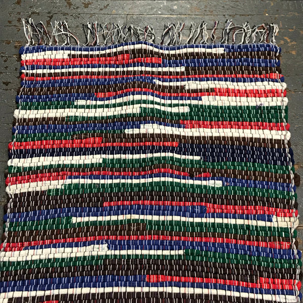 #240 Patriot Field Rag Weaved Table Runner Rug by Morgan