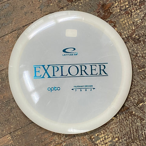 Disc Golf Fairway Driver Explorer Latitude 64 Disc Opto Flo White