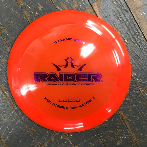 Disc Golf Distance Driver Raider Dynamic Disc Lucid Orange