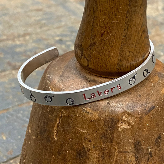 Indian Lake Lakers Golf Custom Stamped Cuff Bracelet