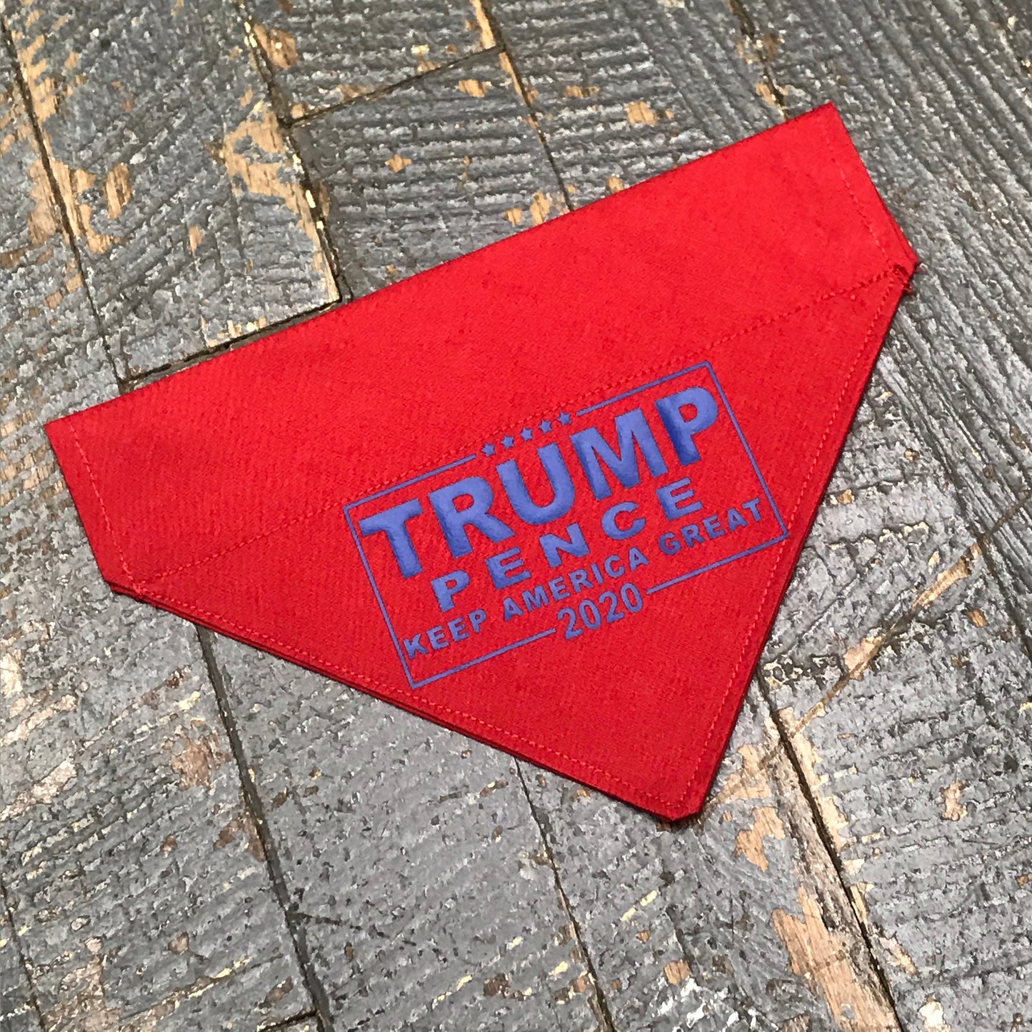 Trump Pence 2020 Red Dog Collar Pet Bandanna Neck Scarf Small