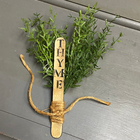 Floral Greenery Herb Marker Thyme