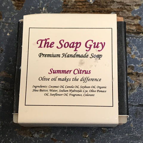 Bar Soap Cleansing Wash Premium Handmade Summer Citrus