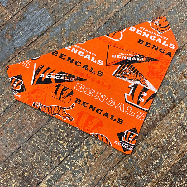 Cincinnati Bengals NFG Football Orange Dog Collar Pet Bandanna Neck Scarf MD
