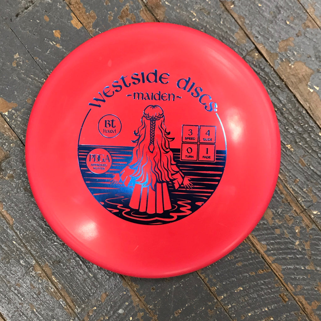 Disc Golf Putter Maiden Westside Disc BT Hard Pale Red