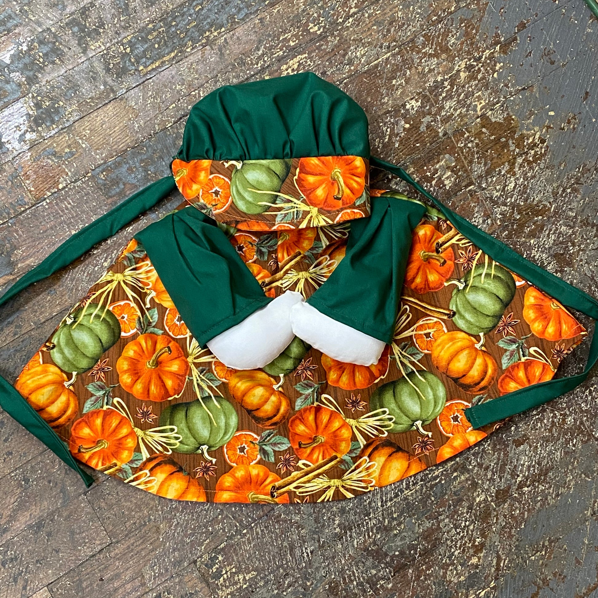 Goose Clothes Complete Holiday Goose Outfit Pumpkin Harvest Farmer Dress and Hat Costume