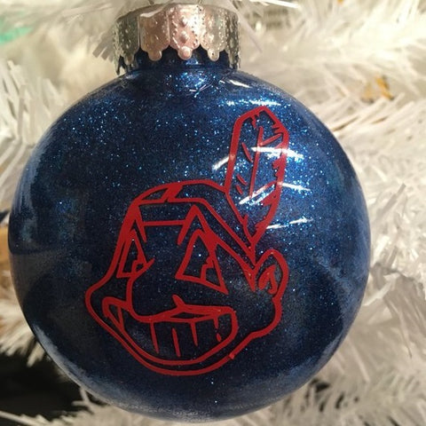 Holiday Christmas Tree Ornament Cleveland Indians Baseball 