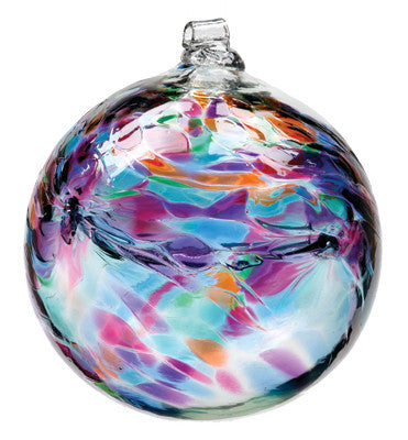 Hand Blown Glass Ornament Globe March Birthday Orb