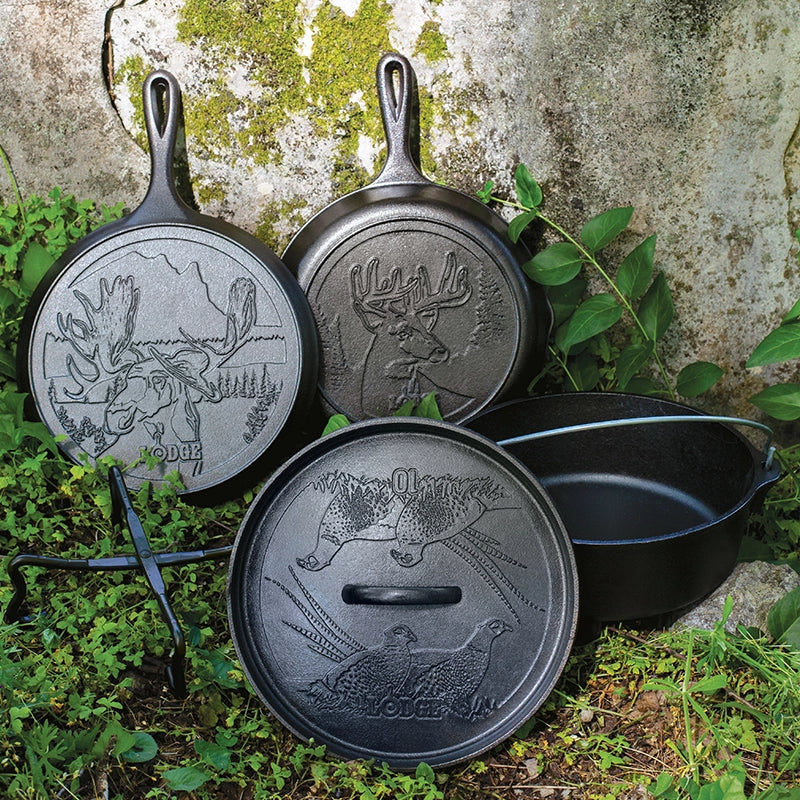 Cast Iron Cookware Lodge Wildlife Series 5pc Pan Set – TheDepot
